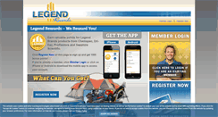 Desktop Screenshot of legendrewards.com